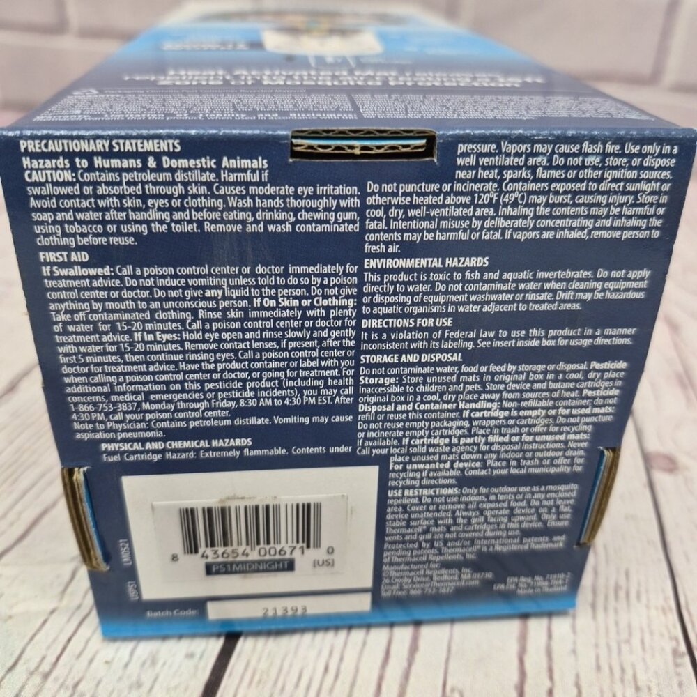 Thermacell Mosquito REPELLENT Patio Shield 15 ft ZONE NO SPRAY Refillable Blue - Picture 6 of 6